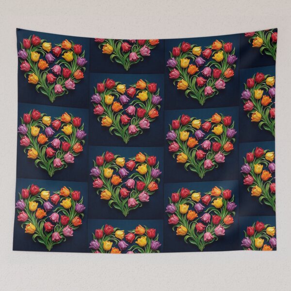 Item preview, Heart of Tulips designed and sold by Alla Gill.