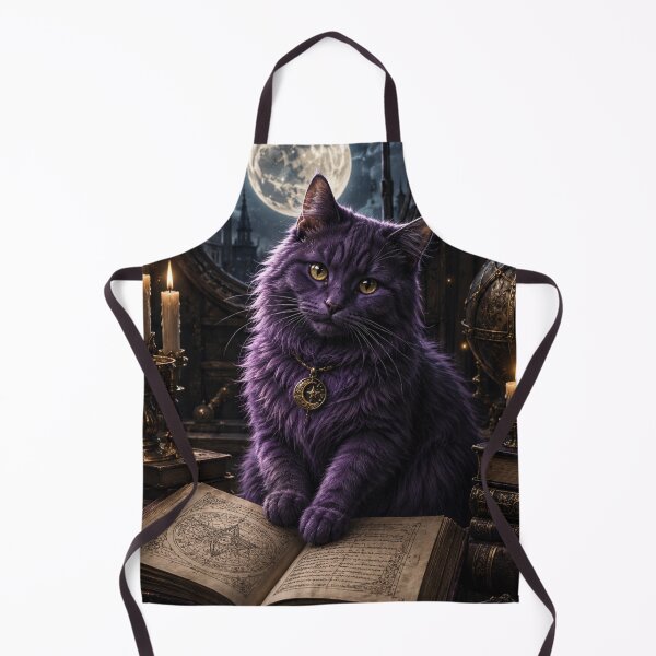 Item preview, Purple Cat In Moonlight Library designed and sold by VelarisMoon.