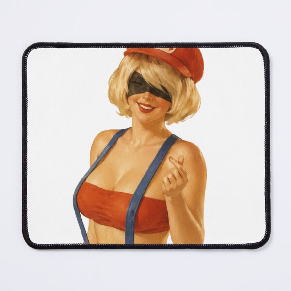 Item preview, Retro Gamer Pinup Inspired by Classic Platformers and Sci-Fi Androids designed and sold by Cosplayvintage.
