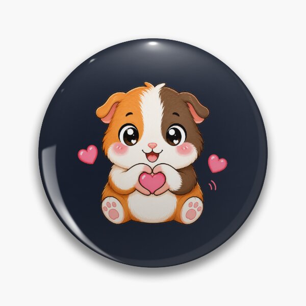 Item preview, Cute Kawaii Guinea Pig Making Heart designed and sold by Seculinator.