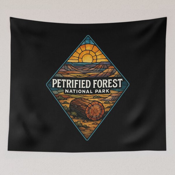 Item preview, Petrified Forest National Park Stained Glass Art designed and sold by TomFrontierArt.
