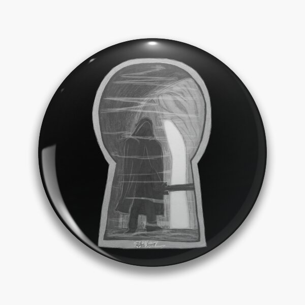 Item preview, Through The Keyhole: Cave Swordsman (Desaturated Edition) designed and sold by Grimmlar.