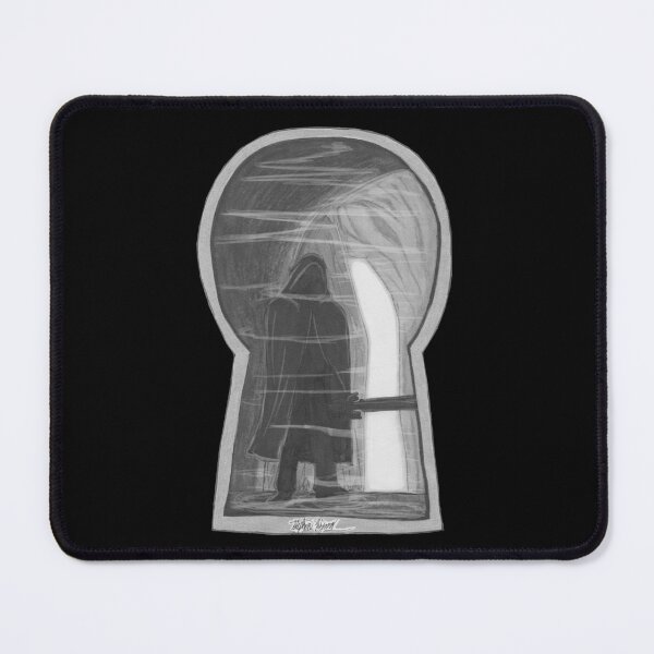 Item preview, Through The Keyhole: Cave Swordsman (Desaturated Edition) designed and sold by Grimmlar.