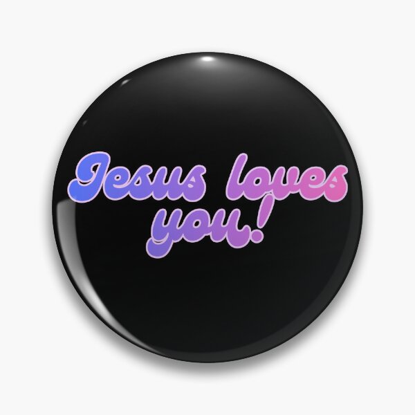 Item preview, Colourful Jesus Loves You Text designed and sold by TheLampClothing.