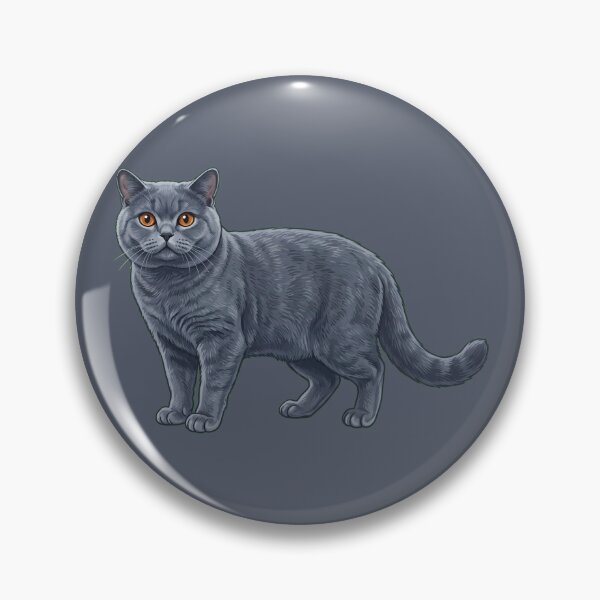 Item preview, Cute Hand-Painted British Shorthair Cat Illustration designed and sold by SYCESTORE.
