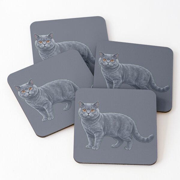 Item preview, Cute Hand-Painted British Shorthair Cat Illustration designed and sold by SYCESTORE.