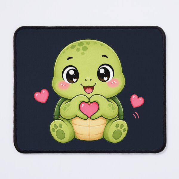 Item preview, Cute Kawaii Turtle Making Heart designed and sold by Seculinator.