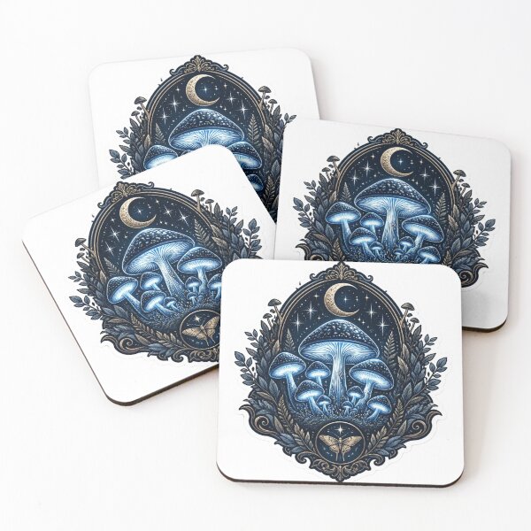 Item preview, Midnight Mushroom Society Forest Emblem designed and sold by StickyGuys.
