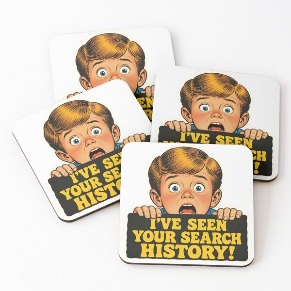 Item preview, I've Seen Your Search History Retro Pop Art Meme  designed and sold by RareVisuals.