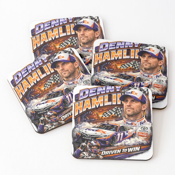 Aperçu de l'œuvre Denny Hamlin - NASCAR créée et vendue par JC's Cards & More.