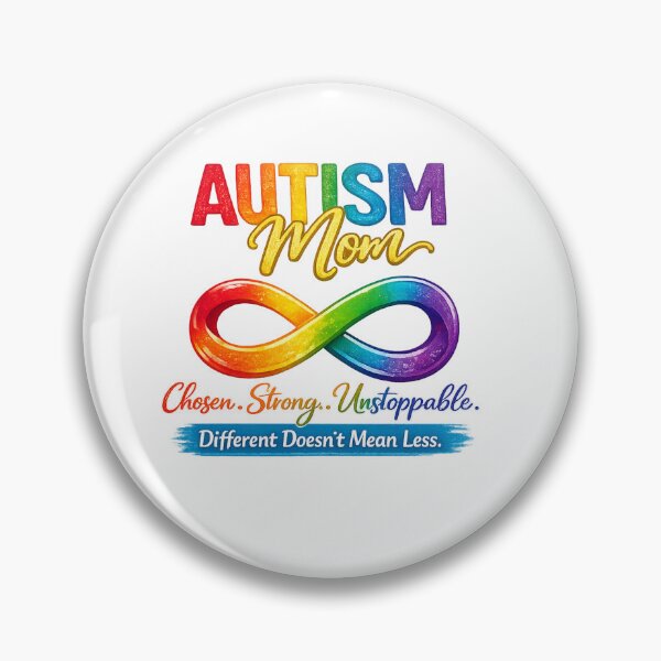 Item preview, Autism Mom Chosen Strong Unstoppable | Different Doesn't Mean Less | Autism Infinity Design designed and sold by Divine Boutique.