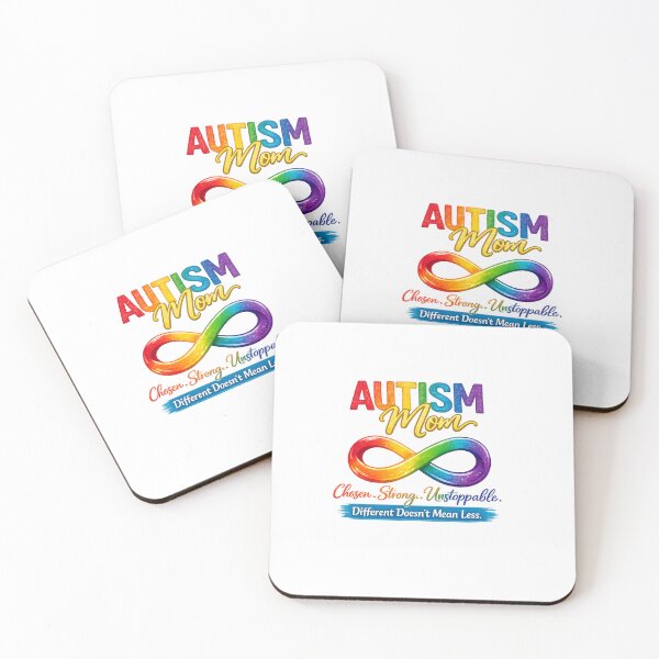 Item preview, Autism Mom Chosen Strong Unstoppable | Different Doesn't Mean Less | Autism Infinity Design designed and sold by Divine Boutique.