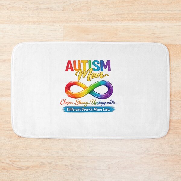 Item preview, Autism Mom Chosen Strong Unstoppable | Different Doesn't Mean Less | Autism Infinity Design designed and sold by Divine Boutique.