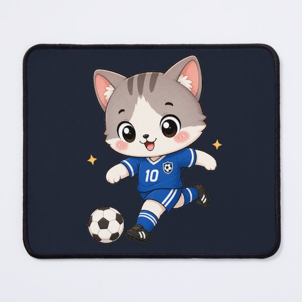 Item preview, Cute Kawaii Soccer Cat Number 10 designed and sold by Seculinator.