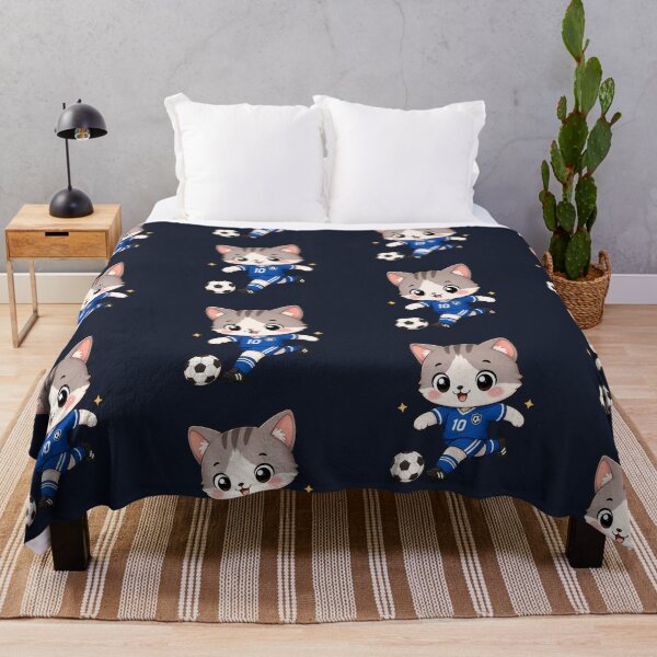 Artikelvorschau, Cute Kawaii Soccer Cat Number 10 entworfen und verkauft von Seculinator.