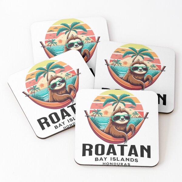 Item preview, Roatan Bay Island Honduras | Sloth with Sunglasses designed and sold by BeachWhisper.