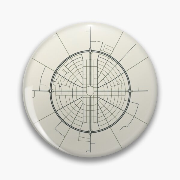 Item preview, Modern Minimalist Belmopan Belize City Map Art designed and sold by DuckOddity.
