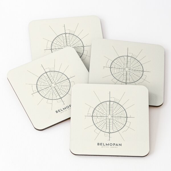 Item preview, Modern Minimalist Belmopan Belize City Map Art designed and sold by DuckOddity.