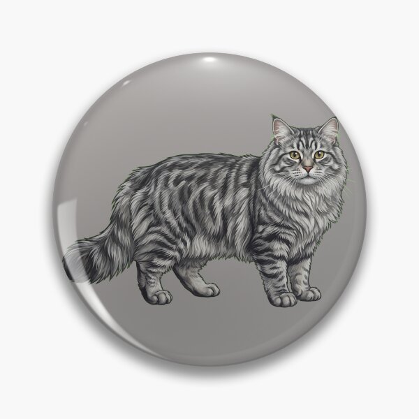 Item preview, Cute Hand-Painted Siberian Cat Illustration designed and sold by SYCESTORE.