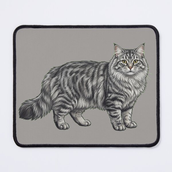 Item preview, Cute Hand-Painted Siberian Cat Illustration designed and sold by SYCESTORE.