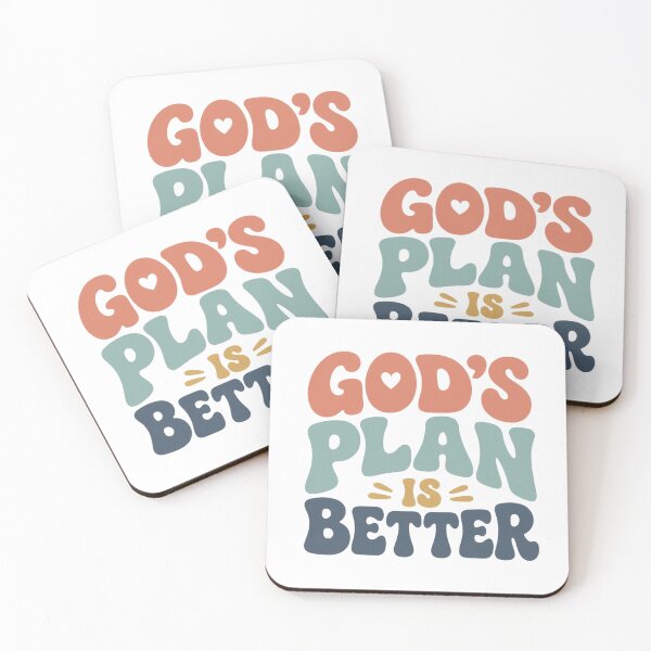 Item preview, God's Plan Is Better Christian Faith Shirt designed and sold by Illustrated Faith.