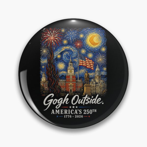 Item preview, Gogh Outside Americas 250th Starry Night Fourth of July Patriotic designed and sold by Ali-printshop.