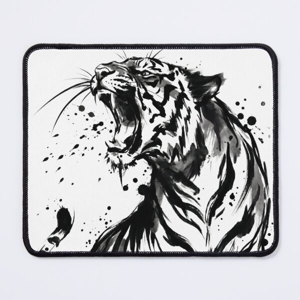 Item preview, Roaring Ink Tiger designed and sold by AnimeWaifusX.