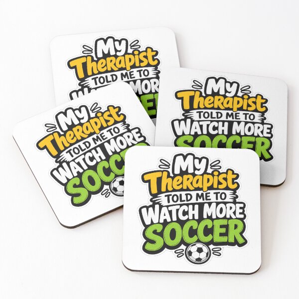 Item preview, My Therapist Told Me To Watch More Soccer - Funny World Cup Fan Tee designed and sold by Ahmed Nedji.