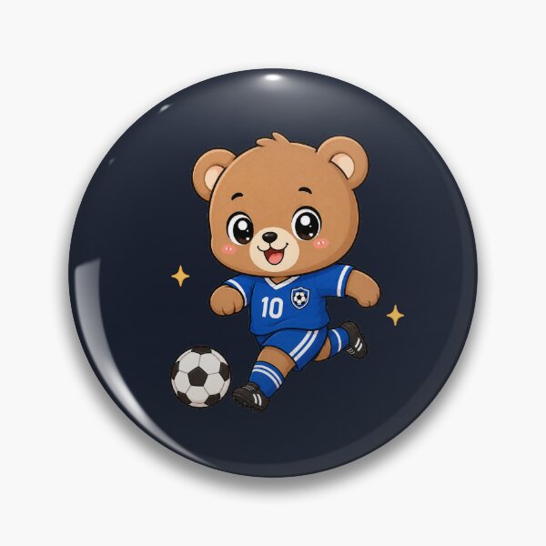 Item preview, Cute Kawaii Soccer Bear Number 10 designed and sold by Seculinator.