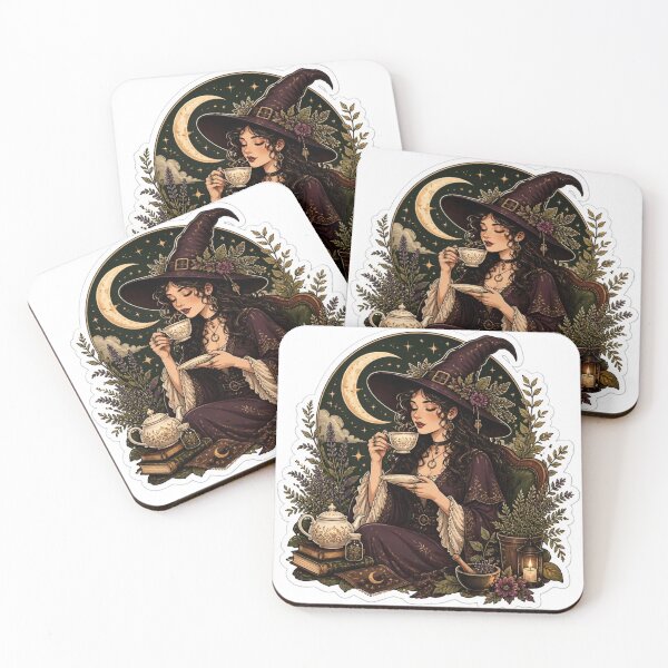 Item preview, Vintage Tea Witch Afternoon Ritual designed and sold by StickyGuys.