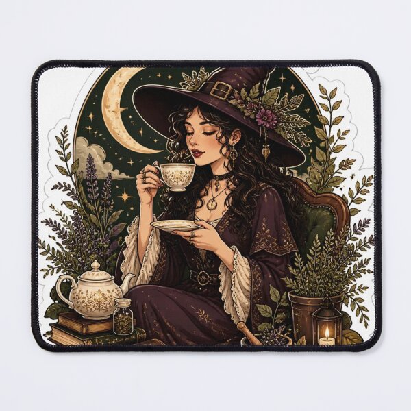 Item preview, Vintage Tea Witch Afternoon Ritual designed and sold by StickyGuys.