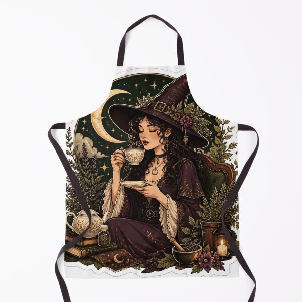 Item preview, Vintage Tea Witch Afternoon Ritual designed and sold by StickyGuys.