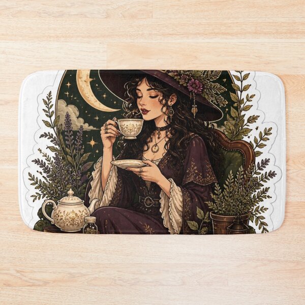 Item preview, Vintage Tea Witch Afternoon Ritual designed and sold by StickyGuys.
