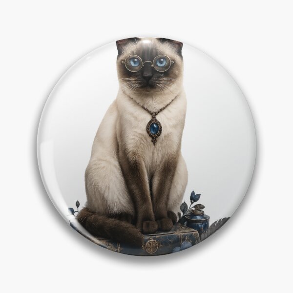 Item preview, Siamese Cat With Glasses designed and sold by VelarisMoon.