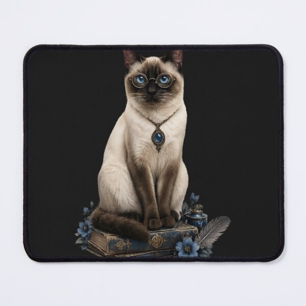 Item preview, Siamese Cat With Glasses designed and sold by VelarisMoon.