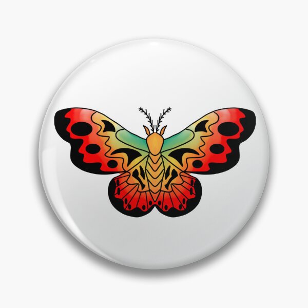 Item preview, psychedlic moth designed and sold by Kaleido Studio.