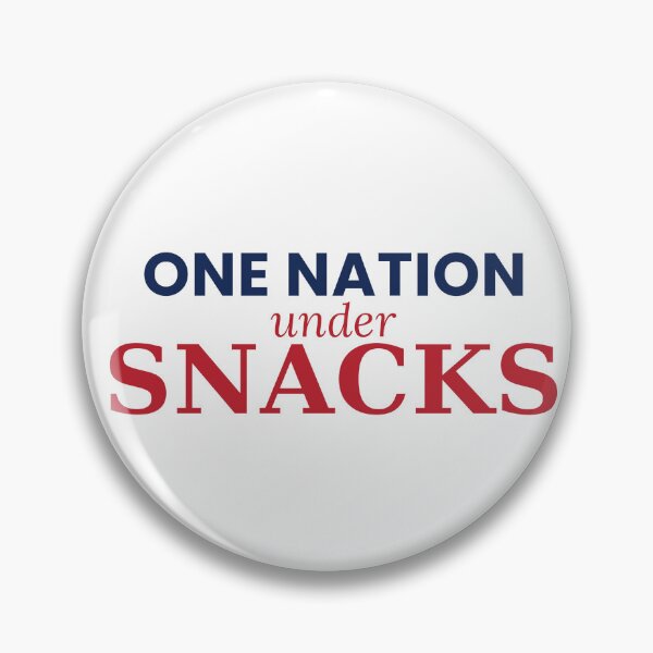 Item preview, One Nation Under Snacks Funny 4th Of July Tee designed and sold by 7Four1 Designs.