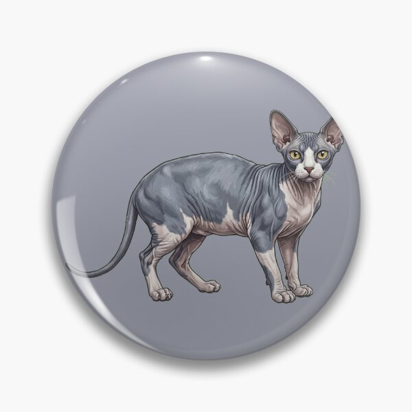 Item preview, Cute Hand-Painted Sphynx Cat Illustration designed and sold by SYCESTORE.