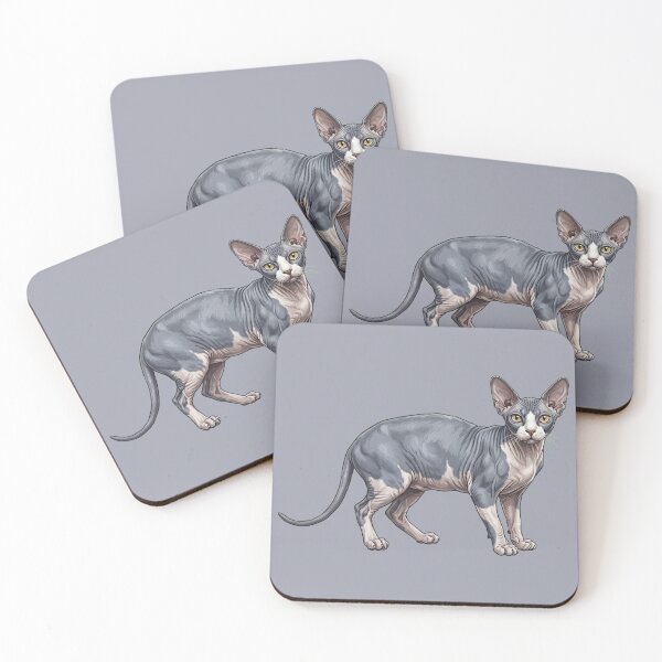 Item preview, Cute Hand-Painted Sphynx Cat Illustration designed and sold by SYCESTORE.