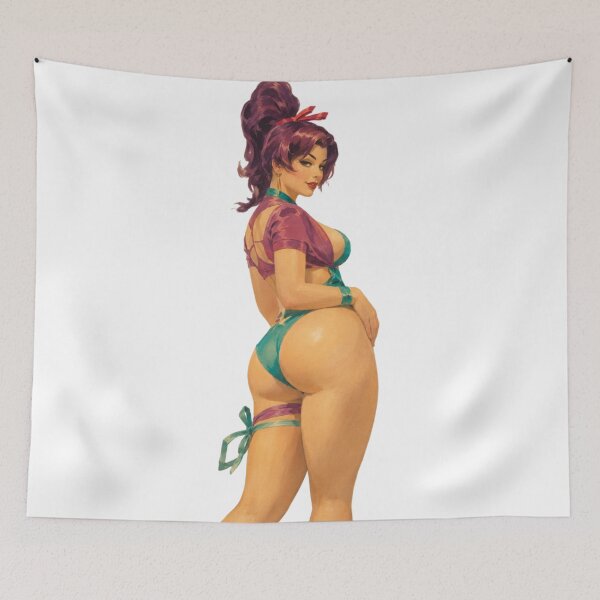 Item preview, Desert Beauty Pinup Inspired by Classic Anime and Retro Gaming designed and sold by Cosplayvintage.