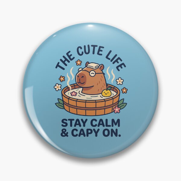 Item preview, Stay Calm & Capy On designed and sold by Amir Faysal.
