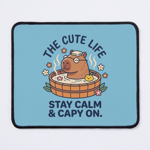 Item preview, Stay Calm & Capy On designed and sold by Amir Faysal.