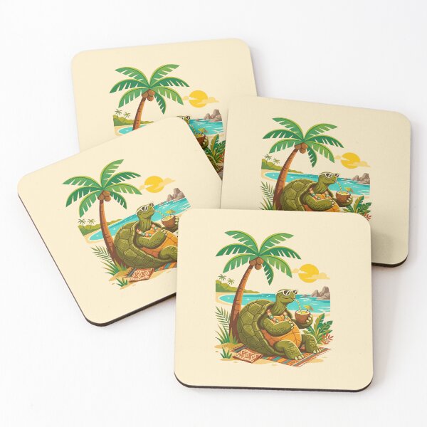 Item preview, Funny Vintage Seychelles Giant Tortoise Beach designed and sold by DuckOddity.