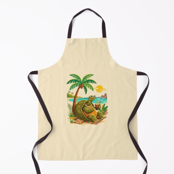 Item preview, Funny Vintage Seychelles Giant Tortoise Beach designed and sold by DuckOddity.