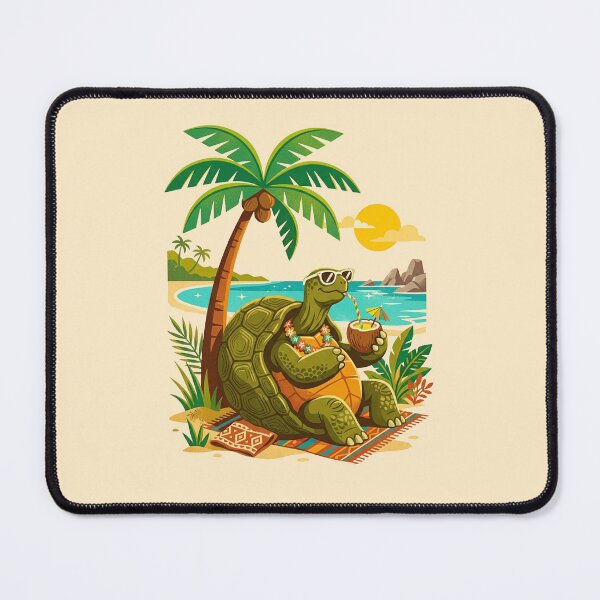 Item preview, Funny Vintage Seychelles Giant Tortoise Beach designed and sold by DuckOddity.