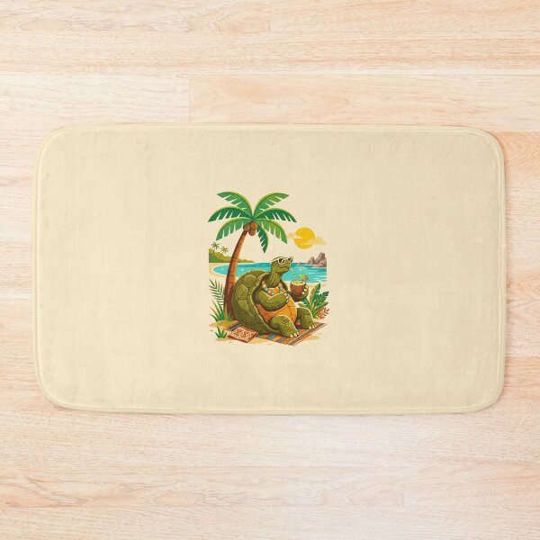 Item preview, Funny Vintage Seychelles Giant Tortoise Beach designed and sold by DuckOddity.