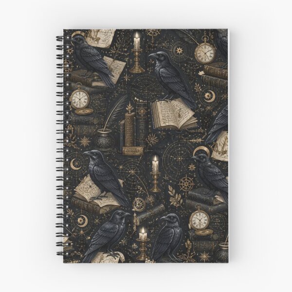 Item preview, Dark Academia Ravens Study Pattern designed and sold by StickyGuys.