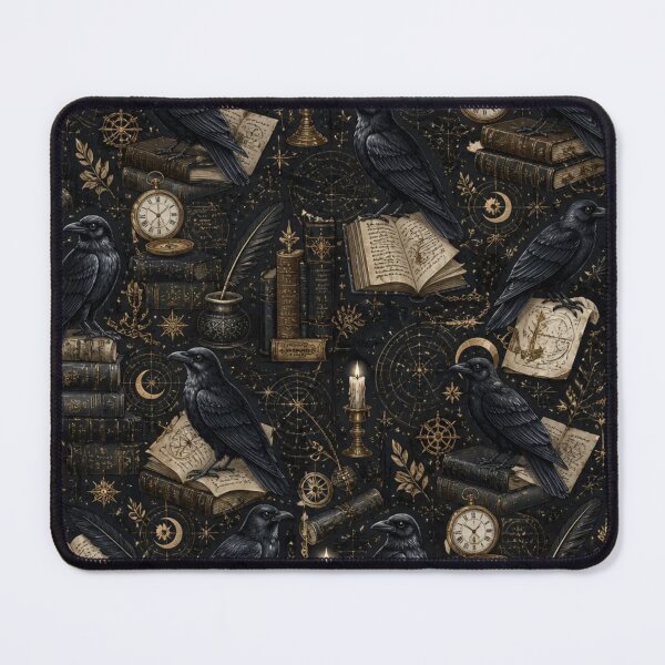 Item preview, Dark Academia Ravens Study Pattern designed and sold by StickyGuys.
