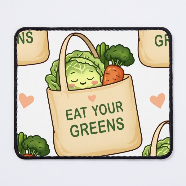 Item preview, Eat Your Greens Cute Veggie Bag designed and sold by tviyluv.