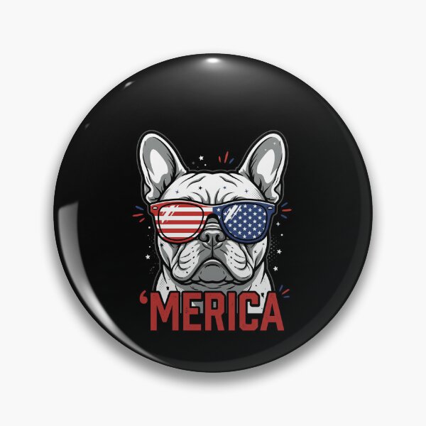 Item preview, French Bulldog 'Merica American Patriot Dog Lover Fourth Of July designed and sold by SofenArt.